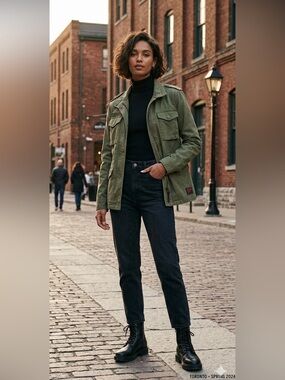 Superdry Green Military  Jacket Size Small